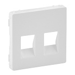 755370 - Лицевая панель для двойной аудиорозетки с пружинными зажимами Legrand Valena Life (белая)