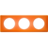 066653 - Рамка 3-постовая Legrand Celiane, прямоугольная, 232х82мм (оранжевый муар)