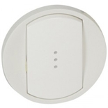 068003 - Лицевая панель для выключателя/переключателя с подсветкой, Легранд Селиан (белая)