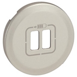 068556 - Лицевая панель для двойной зарядки USB, Легранд Селиан (титан)